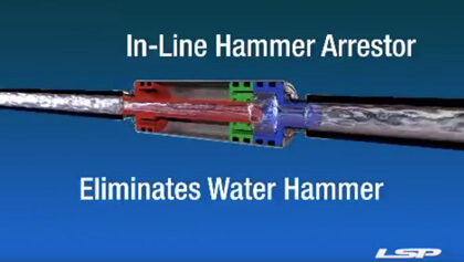 Video thumbnail of Inline Hammer Arrestor with LSP