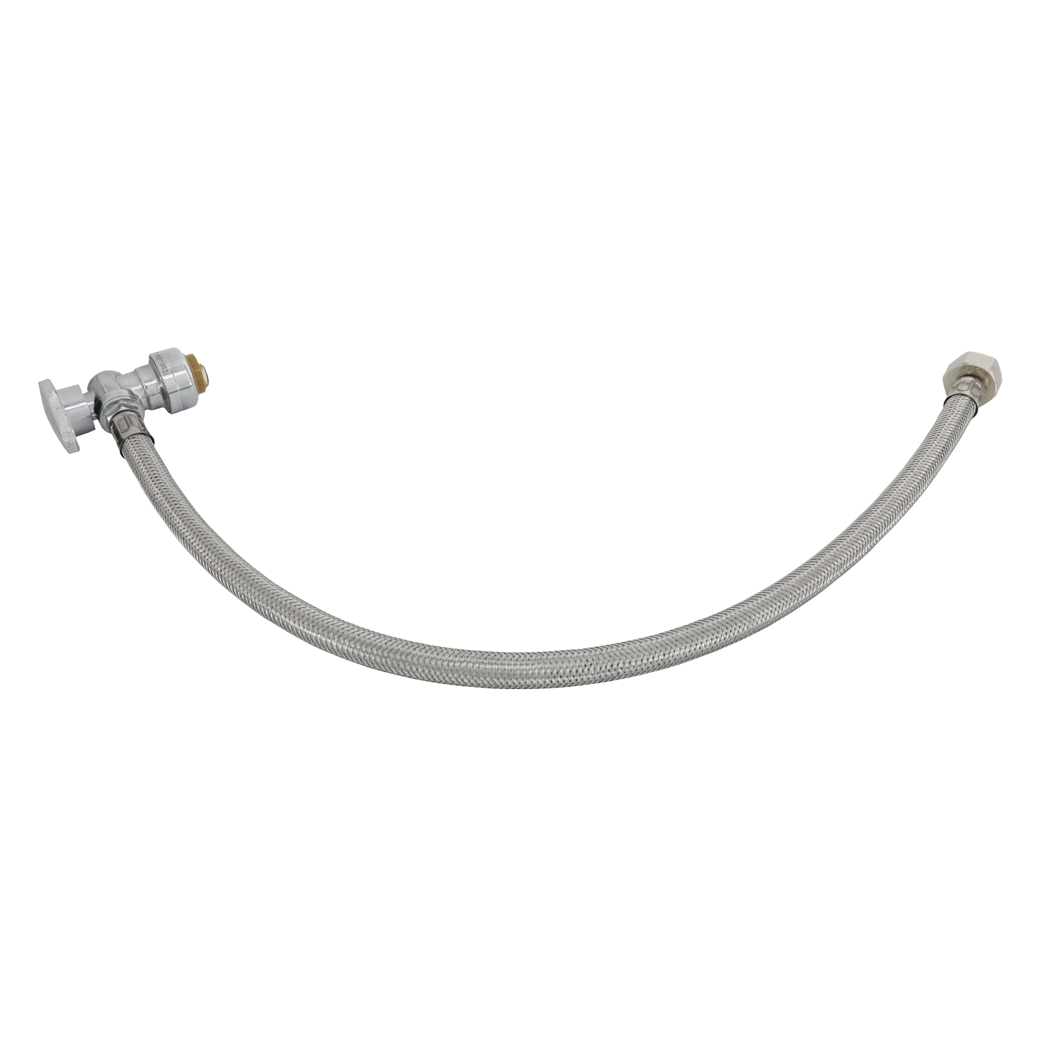 Push-On Angle Stop Valve with Integrated Supply Lines